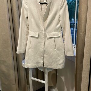 EUC A Line White Women's Coat